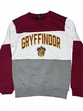Harry Potter Gryffindor Colorblock Crewneck Sweatshirt Wizarding World Logo